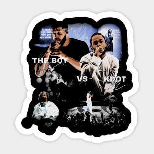 Kendrick Lamar 'K.Dot' Vs. Drake 'The Boy' Sticker